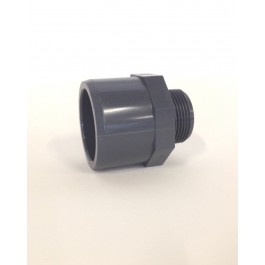 PVC Übergangsnippel 50/63mm x 1 1/4''