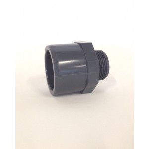 PVC Übergangsnippel 50/63mm x 1 1/4''