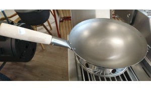 flagrant-Original chinesische Wokpfanne mit Edelstahl-Wokring