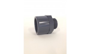 PVC Übergangsnippel 50/63mm x 1 1/4''